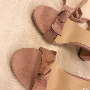 Anthropologie Shoes - Pink Block Heels with Bow Anthropologie Shoes - Pink Block Heels with Bow